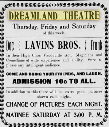 Regent Theater - 12 Aug 1909 8 - Alma Record